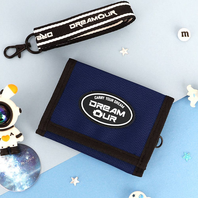 지갑 드림아워 3단 목걸이지갑 카드지갑 동전 교통카드 반지갑 찍찍이 학생 지갑