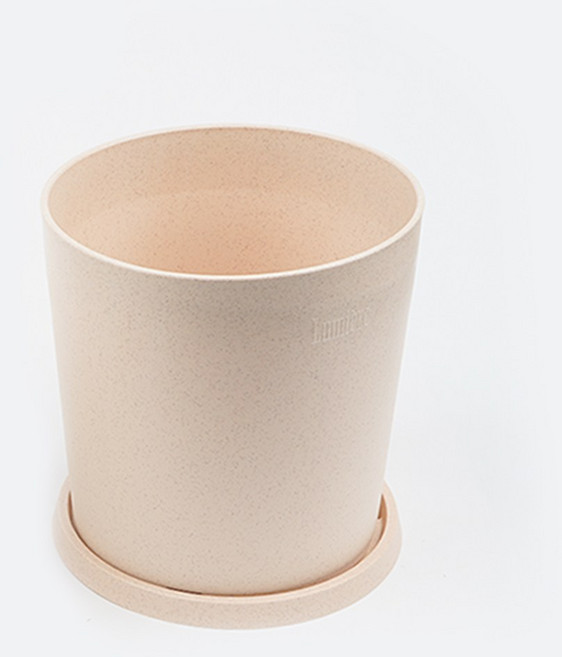 갑조네 아르보 원형화분 심플화분 모던화분 난화분 거실 인테리어 플라스틱, 1개, 브라운