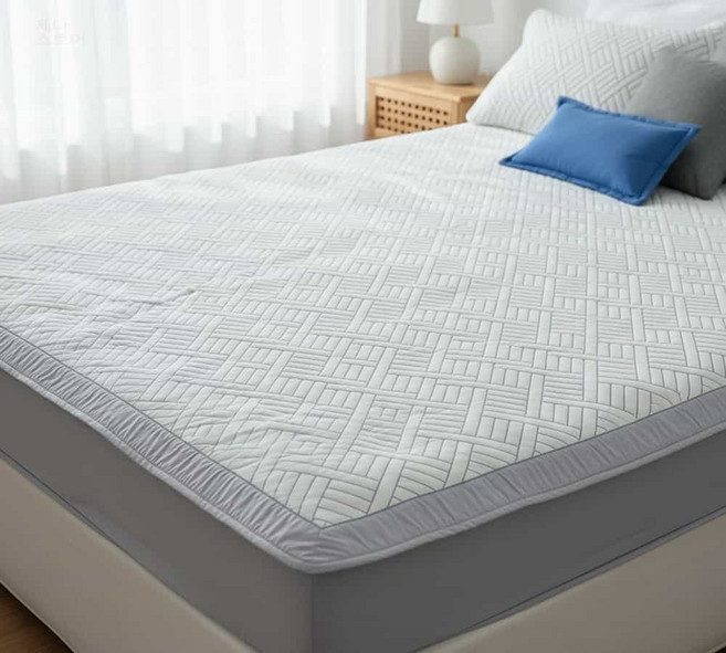 제나디자인 냉감 침대패드 듀라론패드