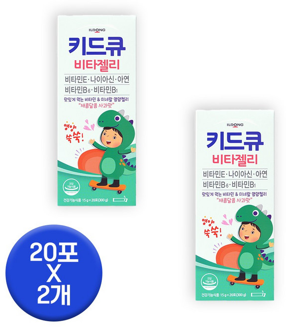 일동제약 키드큐 비타젤리, 300g, 2개