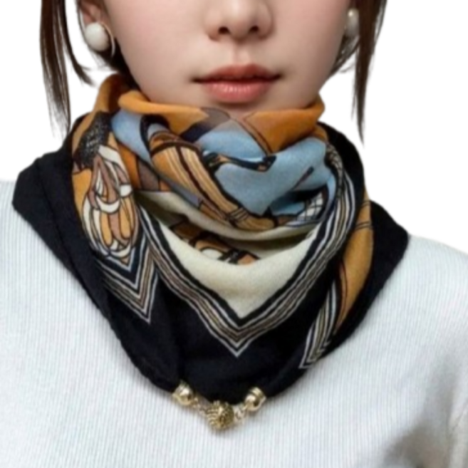 아루앤 여자 사각 봄 스카프 자석스카프