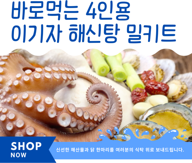 바로먹는 이기자 해신탕 4인용 밀키트, 1개