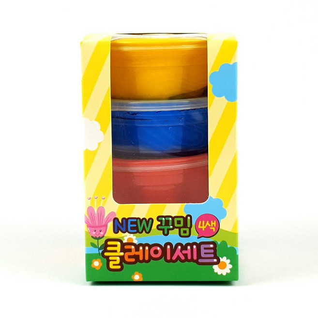 꾸밈 NEW 클레이 세트 4색, 110g, 1개