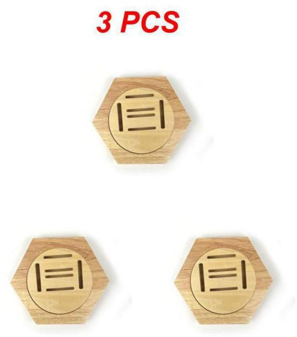 메달 걸이 디스플레이 행어 랙 육각 나무 벌집 조합 보관 거치대 명예 기념 1 개 3 6, [02] Style A 3pcs