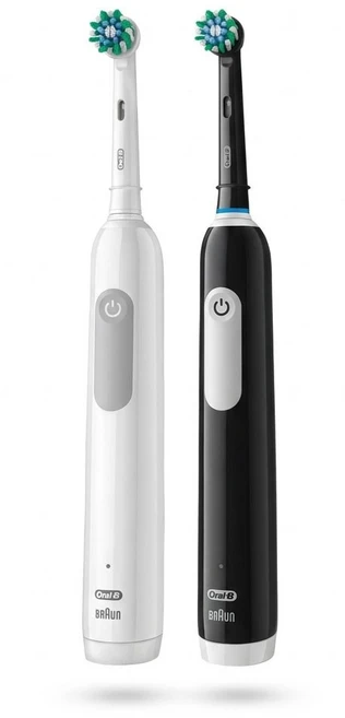 ORAL-B오랄비 전동칫솔 PRO 1 DUAL PACK 듀얼팩 2개 세트 강력세정 충전식 칫솔, 1개 - 쿠팡