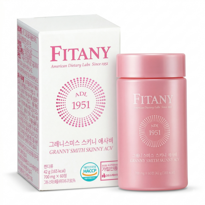 [FITANY] 피타니 그래니스미스 스키니 애사비 정제, 42g, 1개
