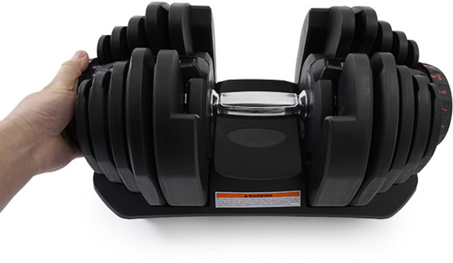 다이얼 무게조절 덤벨 40kg I 17단계 조절아령, 1개