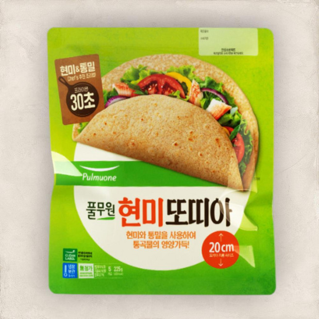 현미또띠아 20cm, 1개, 225g