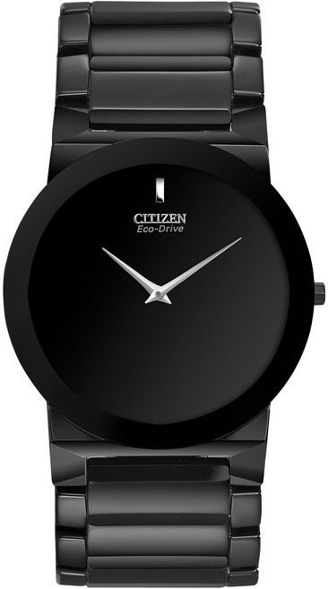 [Citizen] 시티즌 AR3055-59E 블랙 세라믹 스틸레토 에코드라이브 남성용 시계