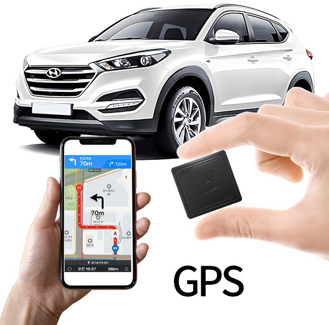 프리라이프 초소형 실시간 자동차 위치추적기 gps, 블랙 DWR7, 1개