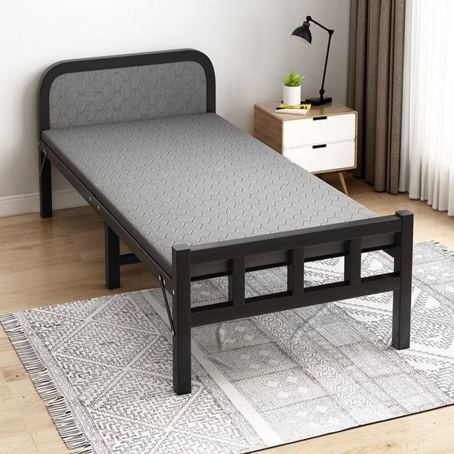 접이식침대 침대 싱글침대 원터치 간이침대, 블랙