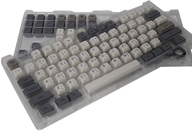 키보드 키캡 한글 아우라 경해축 f99 그레이 133키 한글 각인 f87 그레이 (박스), H. 태국 가방 긁고 긁을 수있는 쉬움