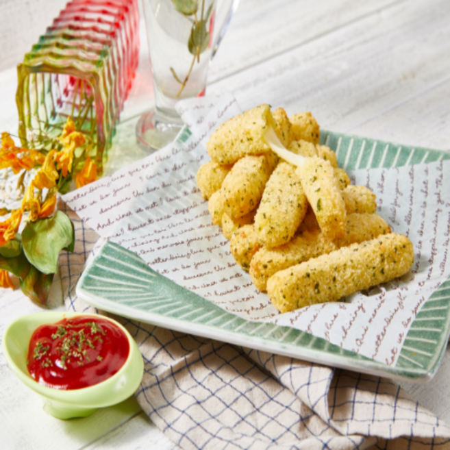 마켓패밀리 (마켓패밀리) 골든 고구마 치즈스틱 1KG 대용량 업소용 모짜렐라 치즈 아이간식, 1개