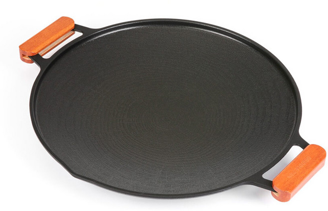 [서원상사] 국내산 IH 코팅 그리들팬+우드손잡이 2종세트, 02_36cm, 1개
