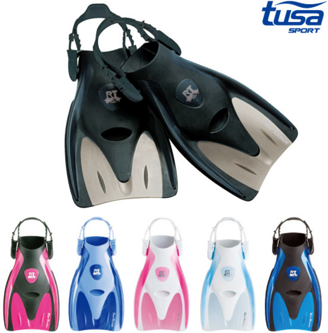 TUSA 투사 UF-14Z 스트랩 핀 오리발 베스트셀러, BK/M