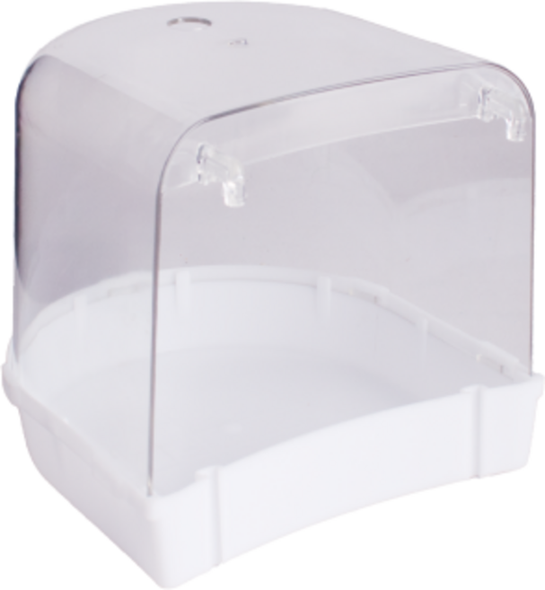 다용도 외부 욕조 모이통 대형 앵무새용품 먹이통 그릇 목욕, 1개, 화이트