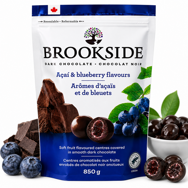 BROOKSIDE 브룩사이드 아사이블루베리맛 과일 다크초콜릿(850g), 1개, 850g