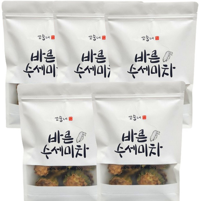 구수하게 볶은 수세미차 티백 국산 건조 수세미 사과락 작두콩차, 5개, 50g, 1개입