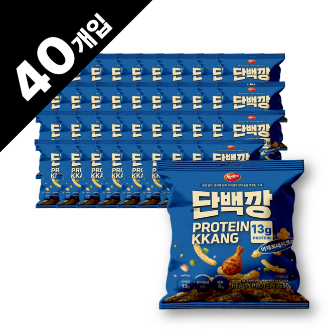 단백깡 무설탕 저당 글루텐프리 야채포테이토, 40개, 50g
