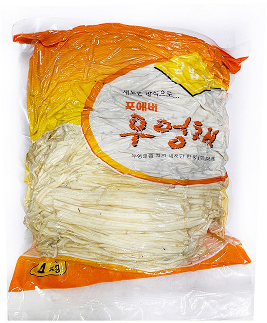 [업소용식자재]40E6-(냉장) 포에버 우엉채 3mm 4kg, 40E6-(냉장) 포에버 우엉채 3mm 4kg, 1