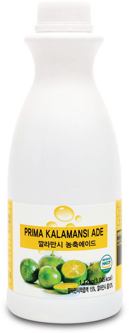 [프리마]깔라만시 농축 에이드 1.12kg 카페 음료 베이스 원액 시럽, 1개