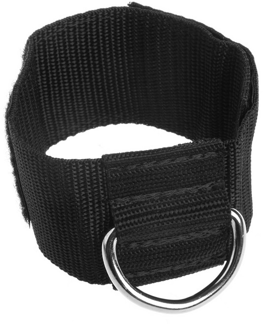 피트니스 D- 링 장비 체육관 발목 스트랩 패딩 더블 D- 링 조절 가능한 발목 다리 훈련 브레이스 지원