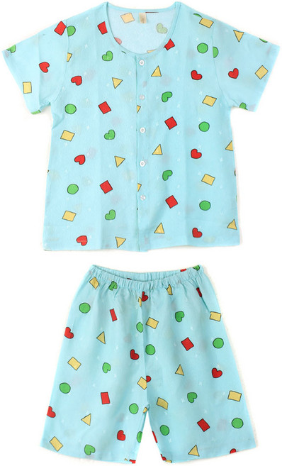 알콩단잠 남아용 잠옷 인견 반팔 상하세트 라운드 짱구