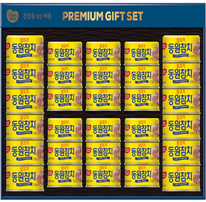 동원 프리미엄 M30호 라이트스탠드참치 캔 135g x 12p + 라이트스탠드참치 90g x 18p 세트, 1세트