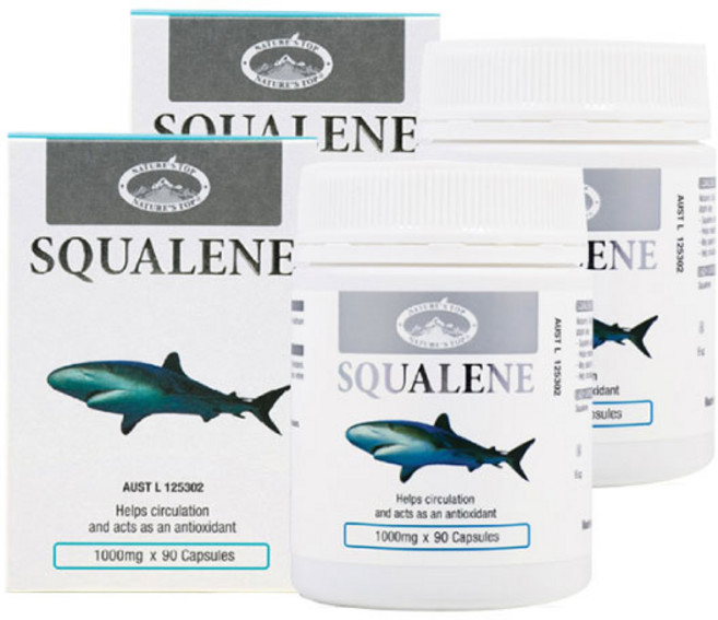 내이쳐스탑 네이쳐스탑 호주 직배송 고함량 스쿠알렌 상어 간 오일 1000 mg, 2개, 90g