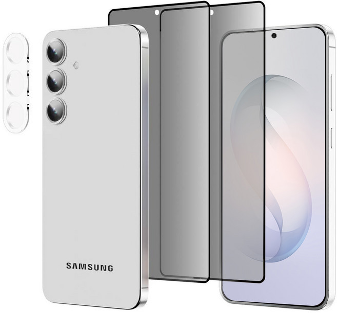 디상커 갤럭시 S26울트라 플러스 지문인식 전면 강화유리 사생활 보호필름 카메라 보호필름, 1개