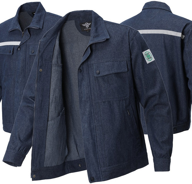 [샤인힐즈] 봄여름가을 KS 데님 청 자켓 용접복 작업복 KSK3004A