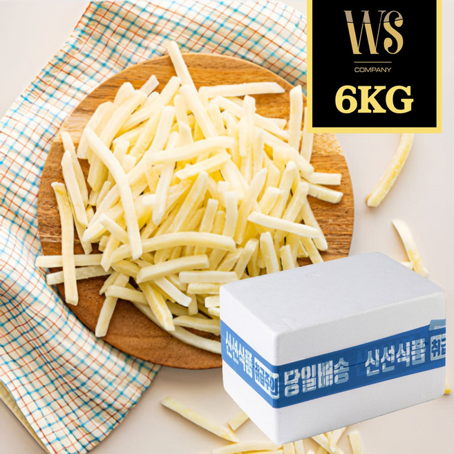 냉동 삶은 감자 슬라이스 채 6kg [ 냉동야채 업소용 대용량 야채 채소 ], 1kg, 6개