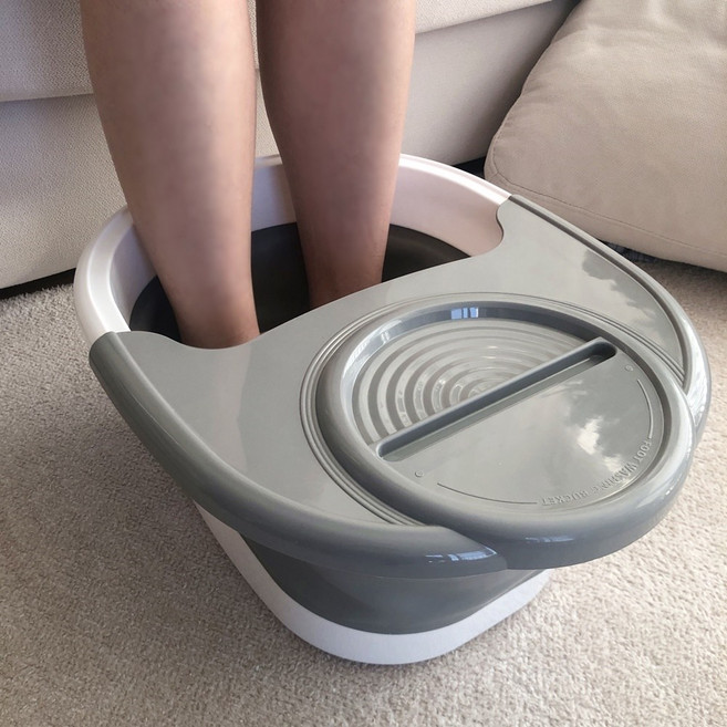 어바웃트리 족탕기 접이식 습식 족욕기, 3개, 그레이