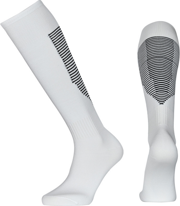 [Y Object] 아동 주니어 스포츠 축구 양말 유소년 장목 땀배출 통풍 양말 축구스타킹, 화이트, 1개