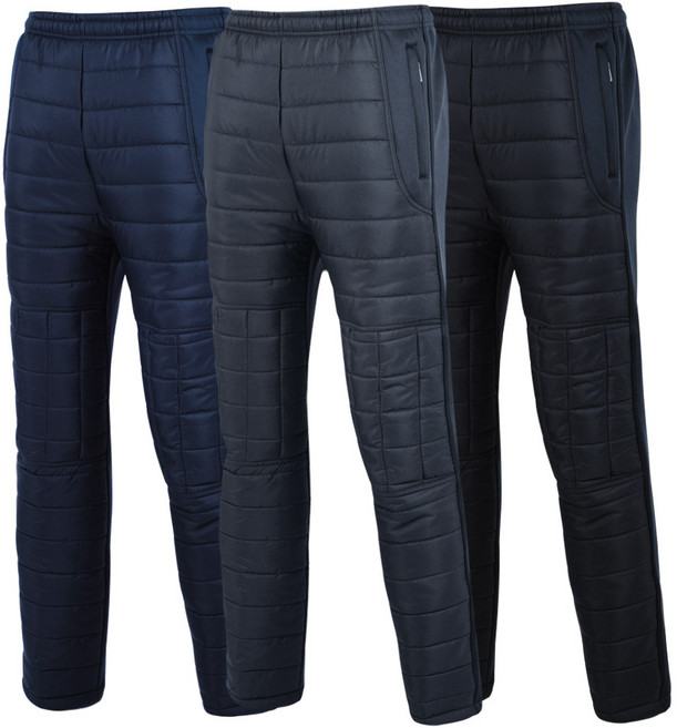 1+1 겨울 전면 패딩바지 라이더 팬츠 반패딩 작업복 단열 보온