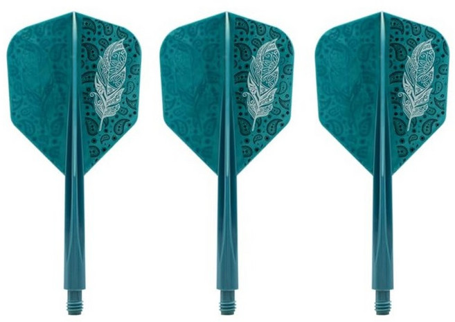 CONDOR AXE Doodle Feather Small L 블루 그린 다트 플라이트 콘도르 액스 둘루페더 사토 시오리 선수 모델