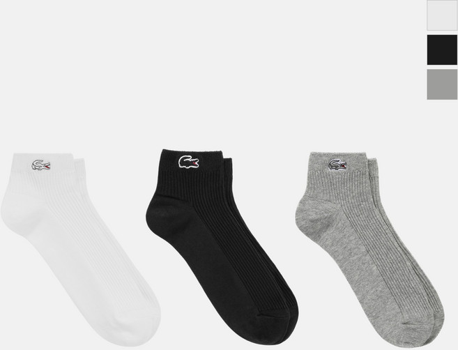 [라코스테 공식] 여성 립 조직 발목 양말 RA015E-55N 3종 택1