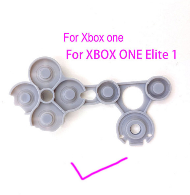 XBOX 시리즈 SX용 회색 실리콘 Xbox One S X 컨트롤러 D 패드용 전도성 고무 전도성 고무 버튼, [04] For XBOX ONE