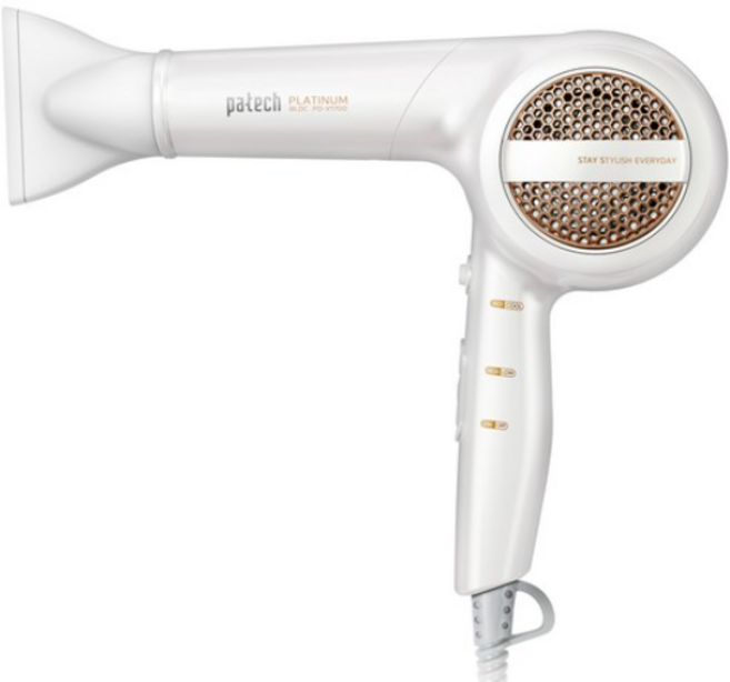 파테크 BLDC 헤어 드라이어 PD-V1700 1850W, 화이트믹스