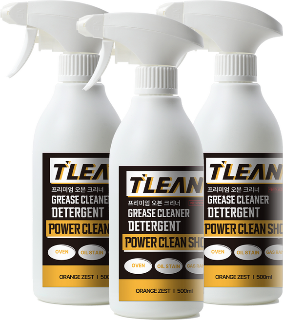 트린 프리미엄 오븐 크리너 초강력 기름때 제거제, 3개, 500ml