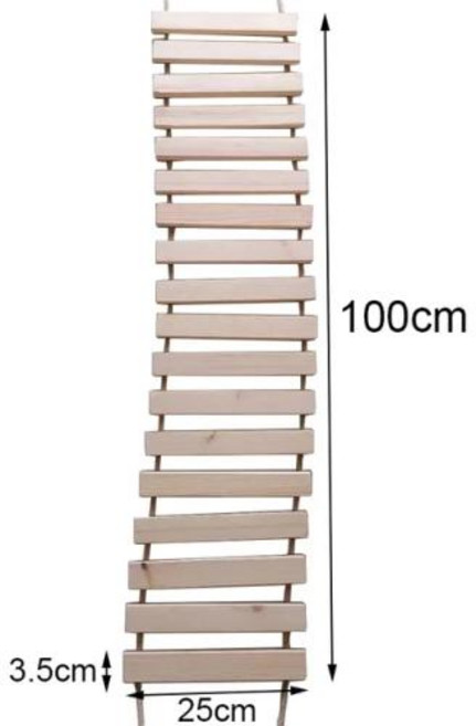 다양한 크기의 고양이 다리 사용 케이지 사이잘 로프 사다리 애완 동물 가구 단계 스크래처 포스트 새끼 나무 타워, 1개, 1) 100cm Length ladder - As sh