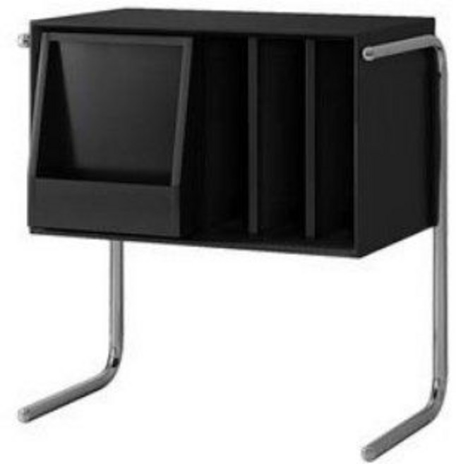 LP 수납장 보관함 원목 장식장 엔틱 수납장 매거진랙 턴테이블, 60x72x39cm, B