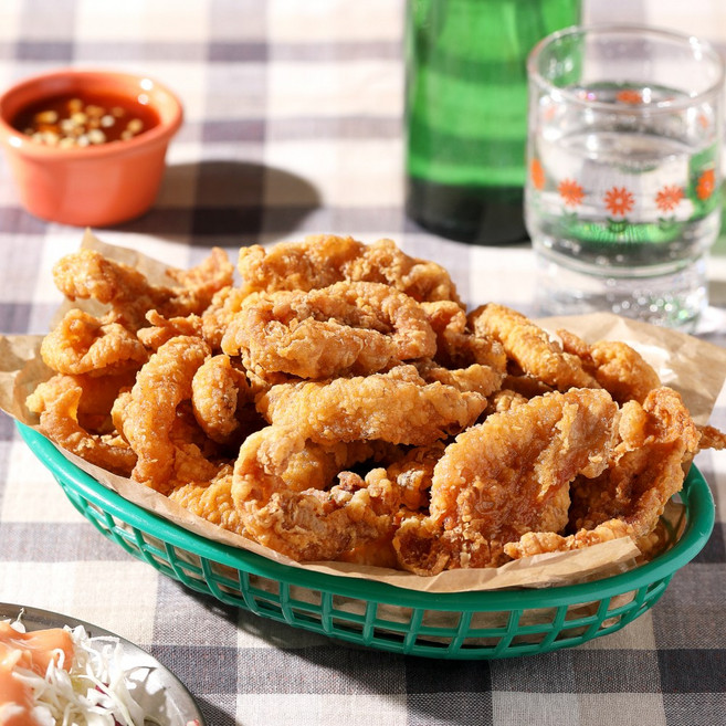 크리스피 닭껍질튀김 1kg 맥주안주 아이들간식 분식 포차, 1개