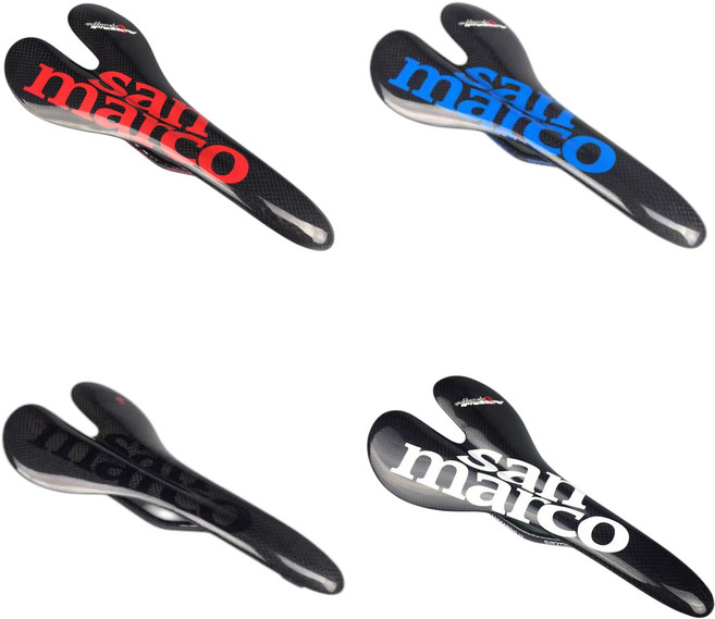 카본안장 자전거안장 경량안장 SANMARCO, 화이트, 1개