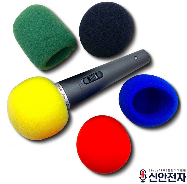 유선 마이크 스펀지 윈드스크린, 블랙