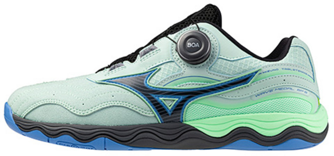 미즈노 탁구화 웨이브 메달 SP5 보아 (민트/블랙) 신발주머니&양말 증정
