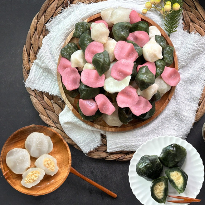 26년전통방앗간 삼색꿀송편 모시잎송편 녹두송편 팥송편 모시떡 3kg, 모시잎송편3kg, 1개