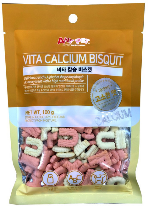 애니펫 비타칼슘 비스켓 100g, 1개
