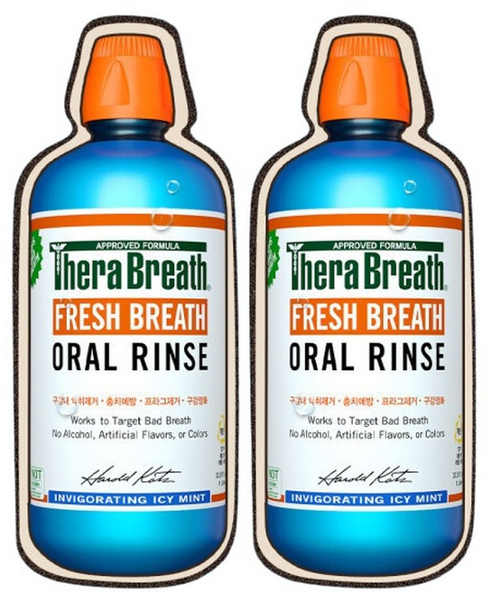 테라브레스 오랄린스 아이시민트 패밀리사이즈 1L 2병, 2개