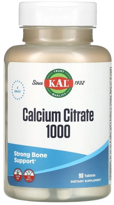 [1+1] KAL Calcium Citrate 칼 구연산칼슘 칼슘 시트르산칼슘 333mg 90정, 1개 - 쿠팡